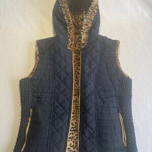 Louise Paris Faux Fur Reversible Vest - Small